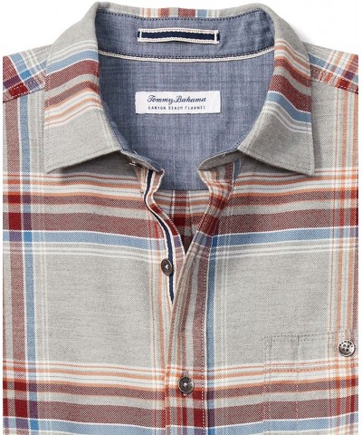 Men's Canyon Beach Montara Plaid Shirt Gray $42.69 Shirts