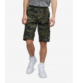 Men's Zippity Do Dah Cargo Shorts with Removable Belt, 2 Piece Set Green $27.88 Shorts