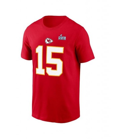 Men's Patrick Mahomes Red Kansas City Chiefs Super Bowl LVII Name and Number T-shirt $22.88 T-Shirts