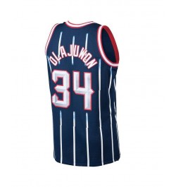 Men's Hakeem Olajuwon Navy Houston Rockets 1996-97 Hardwood Classics Swingman Jersey $48.15 Jersey