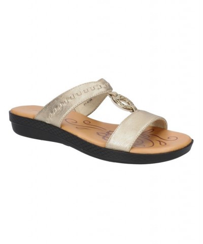 Women's Talia Slide Sandals Yellow $37.80 Shoes