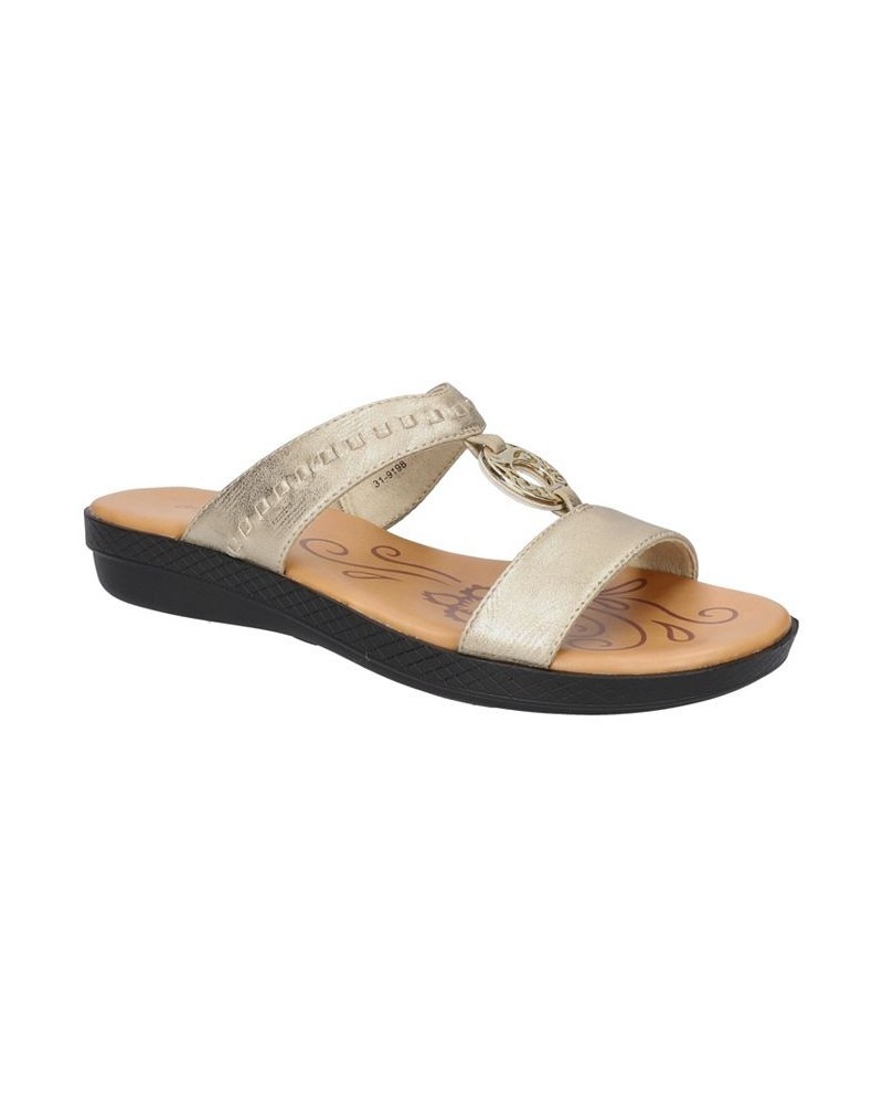 Women's Talia Slide Sandals Yellow $37.80 Shoes