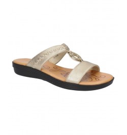 Women's Talia Slide Sandals Yellow $37.80 Shoes