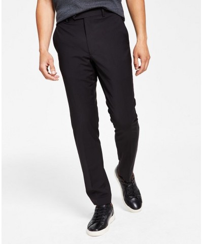 Men's Skinny-Fit Extra Slim Infinite Stretch Suit Pants Black $41.07 Suits