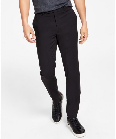 Men's Skinny-Fit Extra Slim Infinite Stretch Suit Pants Black $41.07 Suits