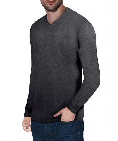 Men's Basic V-Neck Pullover Midweight Sweater Dark Brown $21.15 Sweaters