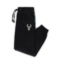 Men's Branded Black Milwaukee Bucks Big and Tall Jogger Pants $27.30 Pants