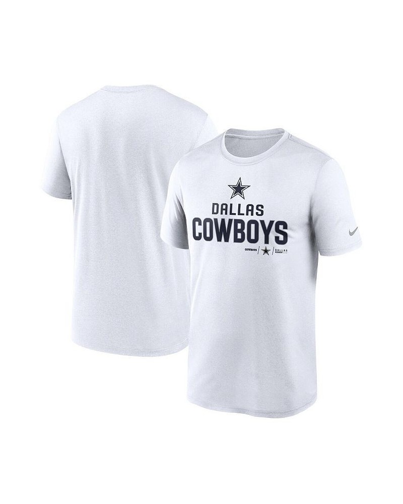 Men's White Dallas Cowboys Legend Community Performance T-shirt $22.00 T-Shirts