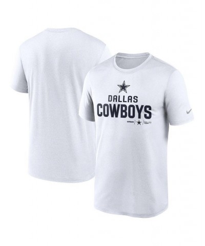 Men's White Dallas Cowboys Legend Community Performance T-shirt $22.00 T-Shirts