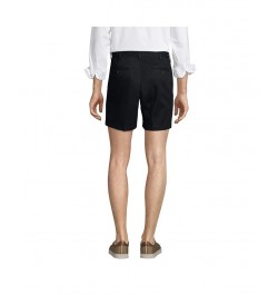 Men's Traditional Fit 6 Inch No Iron Chino Shorts Black $25.98 Shorts