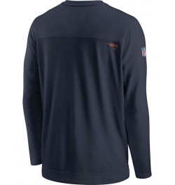 Men's Navy Chicago Bears Sideline Coaches Performance Long Sleeve V-Neck T-shirt $27.53 T-Shirts