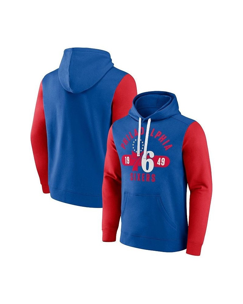 Men's Branded Royal, Red Philadelphia 76ers Big and Tall Bold Attack Pullover Hoodie $36.00 Sweatshirt