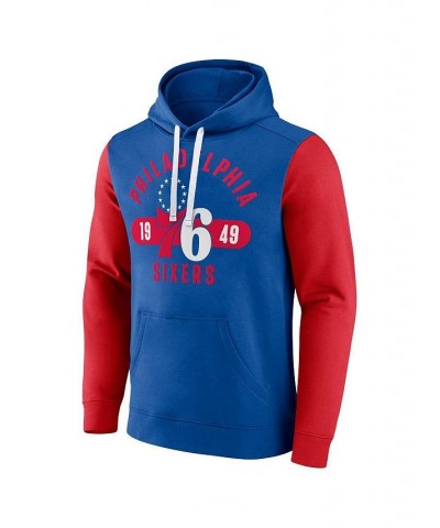 Men's Branded Royal, Red Philadelphia 76ers Big and Tall Bold Attack Pullover Hoodie $36.00 Sweatshirt