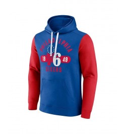 Men's Branded Royal, Red Philadelphia 76ers Big and Tall Bold Attack Pullover Hoodie $36.00 Sweatshirt