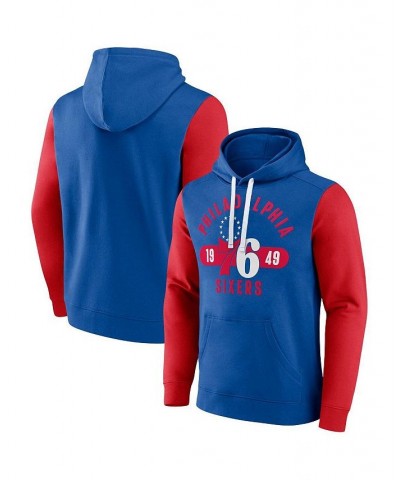 Men's Branded Royal, Red Philadelphia 76ers Big and Tall Bold Attack Pullover Hoodie $36.00 Sweatshirt