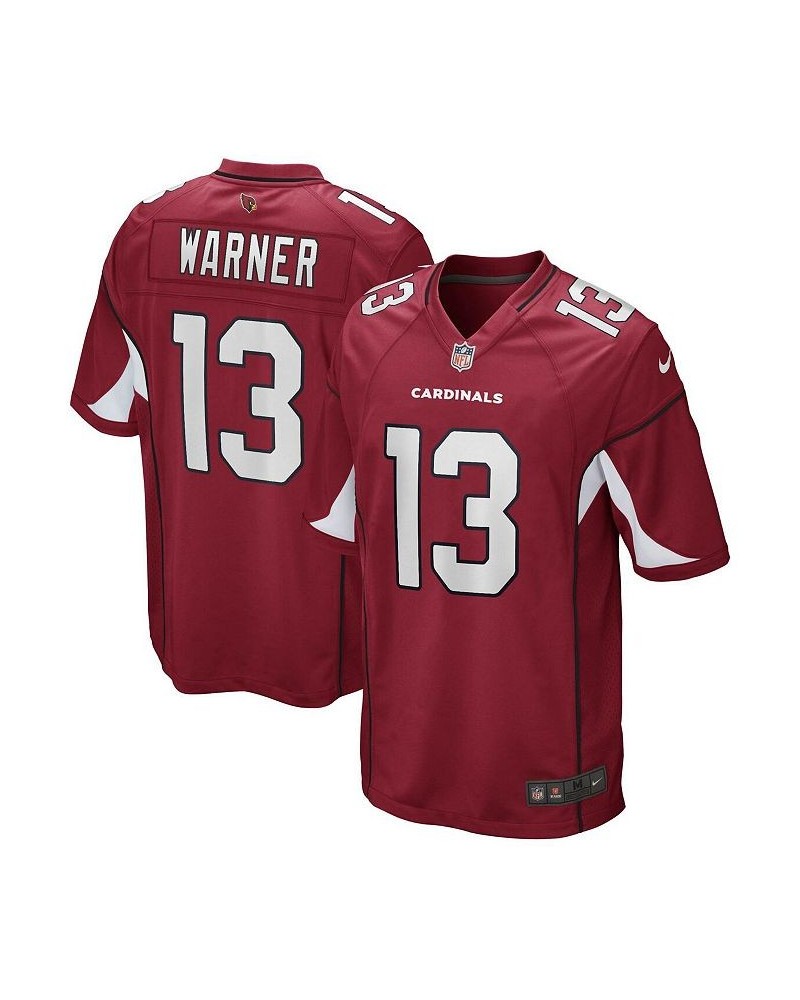 Men's Kurt Warner Cardinal Arizona Cardinals Game Retired Player Jersey $32.10 Jersey