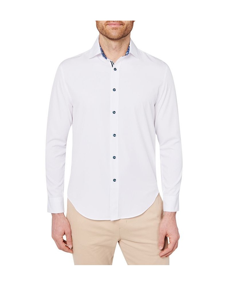 Men's Slim-Fit White Performance Shirt White $49.23 Shirts