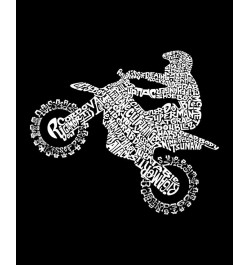 Men's Freestyle Motocross - FMX Raglan Baseball Word Art T-shirt Black $20.25 T-Shirts