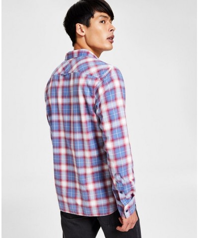 Men's Will Plaid Shirt Blue $14.30 Shirts