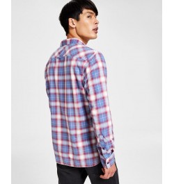 Men's Will Plaid Shirt Blue $14.30 Shirts