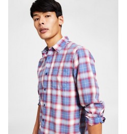 Men's Will Plaid Shirt Blue $14.30 Shirts