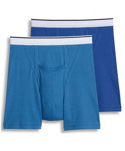 Men's Pouch Boxer Briefs 2-Pack Blue $12.50 Underwear