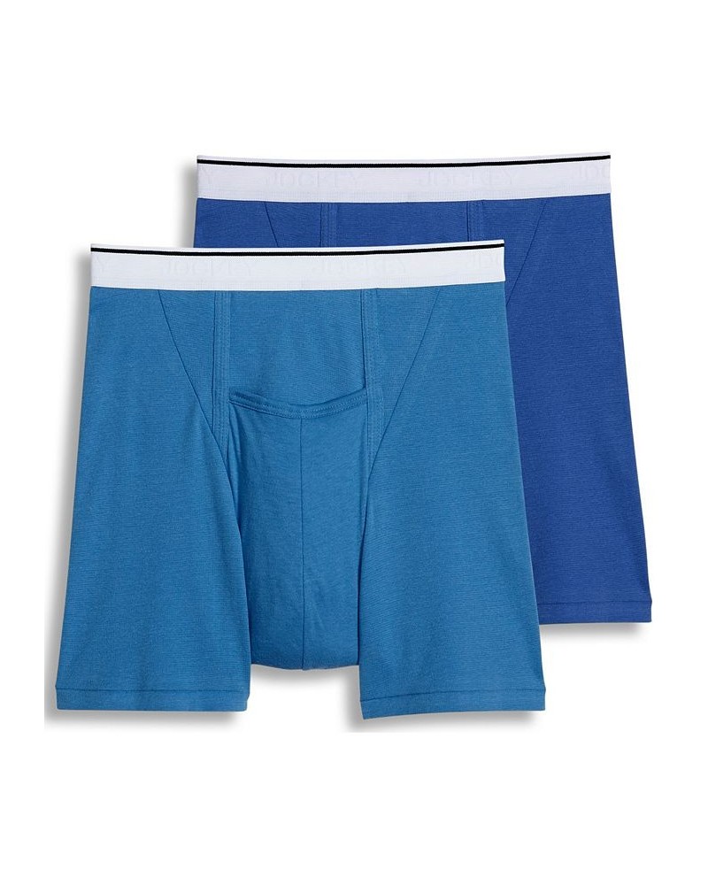 Men's Pouch Boxer Briefs 2-Pack Blue $12.50 Underwear