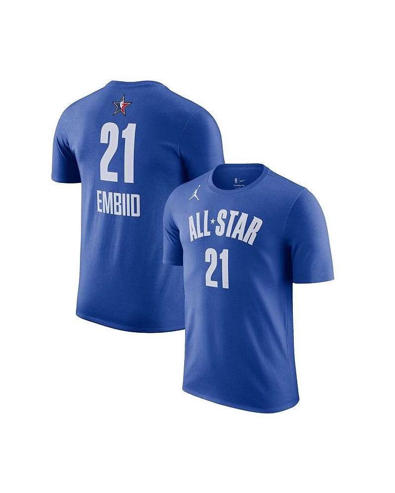 Men's Joel Embiid Blue 2023 NBA All-Star Game Name and Number T-shirt $18.00 T-Shirts