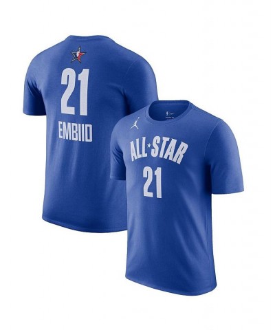 Men's Joel Embiid Blue 2023 NBA All-Star Game Name and Number T-shirt $18.00 T-Shirts