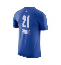 Men's Joel Embiid Blue 2023 NBA All-Star Game Name and Number T-shirt $18.00 T-Shirts