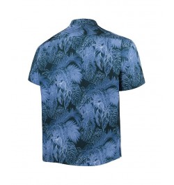 Men's Navy Chicago Bears Big and Tall Bahama Coast Luminescent Fronds Camp IslandZone Button-Up Shirt $43.52 Shirts