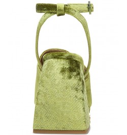 Miranda Two-Piece Platform Sandals Green $53.46 Shoes