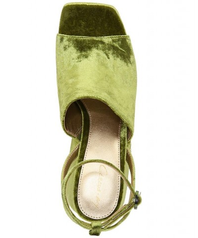 Miranda Two-Piece Platform Sandals Green $53.46 Shoes