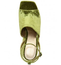 Miranda Two-Piece Platform Sandals Green $53.46 Shoes