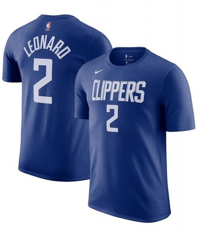 Men's Kawhi Leonard Royal La Clippers Name & Number T-shirt $15.12 T-Shirts