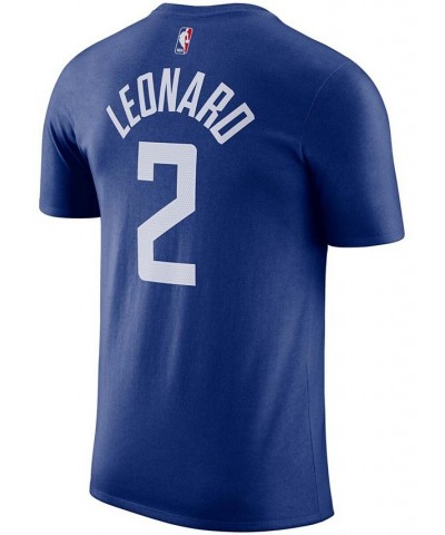 Men's Kawhi Leonard Royal La Clippers Name & Number T-shirt $15.12 T-Shirts