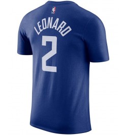 Men's Kawhi Leonard Royal La Clippers Name & Number T-shirt $15.12 T-Shirts