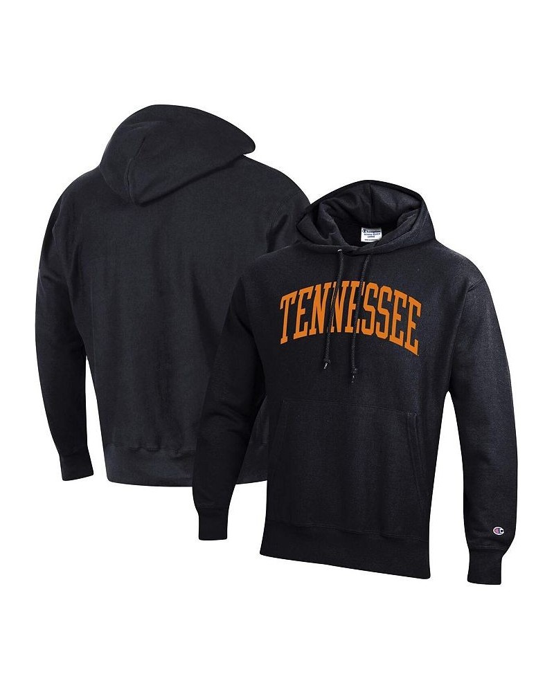 Men's Black Tennessee Volunteers Team Arch Reverse Weave Pullover Hoodie $52.24 Sweatshirt