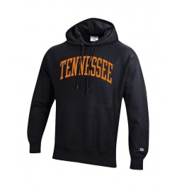 Men's Black Tennessee Volunteers Team Arch Reverse Weave Pullover Hoodie $52.24 Sweatshirt