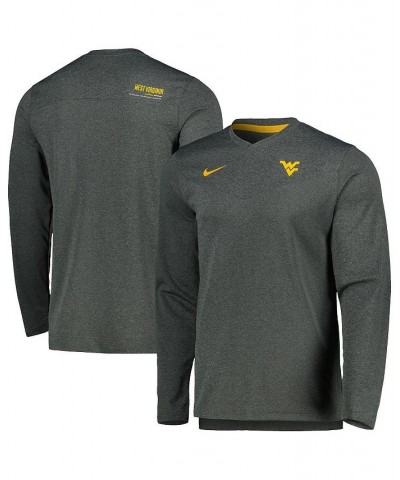 Men's Heather Charcoal West Virginia Mountaineers 2022 Coach Performance Long Sleeve V-Neck T-shirt $32.50 T-Shirts