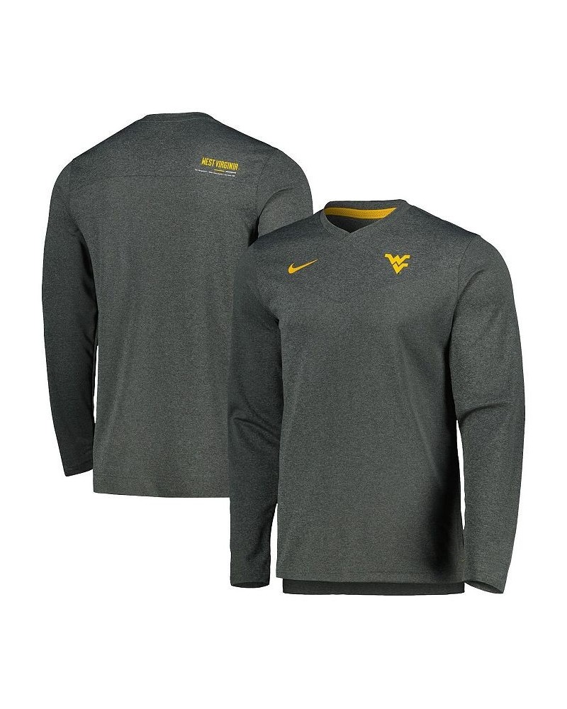 Men's Heather Charcoal West Virginia Mountaineers 2022 Coach Performance Long Sleeve V-Neck T-shirt $32.50 T-Shirts