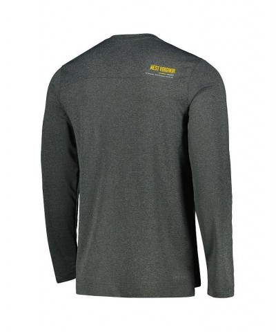 Men's Heather Charcoal West Virginia Mountaineers 2022 Coach Performance Long Sleeve V-Neck T-shirt $32.50 T-Shirts