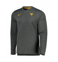 Men's Heather Charcoal West Virginia Mountaineers 2022 Coach Performance Long Sleeve V-Neck T-shirt $32.50 T-Shirts