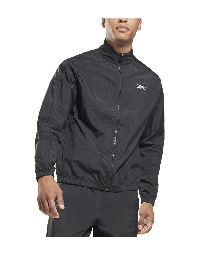 Men's Training Relaxed-Fit Performance Track Jacket Black $24.75 Jackets