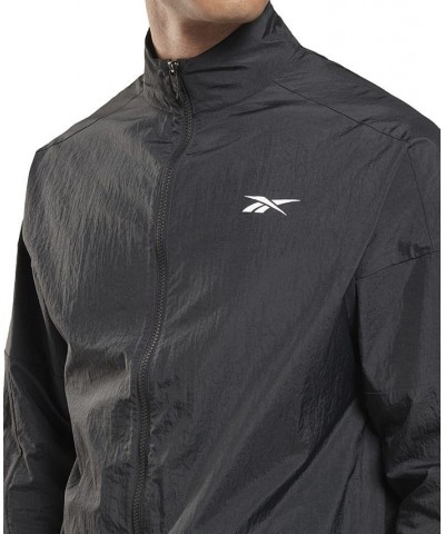 Men's Training Relaxed-Fit Performance Track Jacket Black $24.75 Jackets