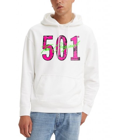 Men's 501 Graphic Hoodie White $27.60 Sweatshirt