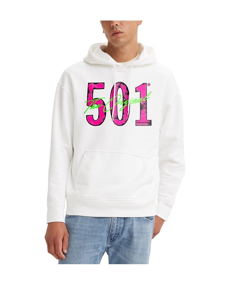 Men's 501 Graphic Hoodie White $27.60 Sweatshirt