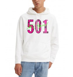 Men's 501 Graphic Hoodie White $27.60 Sweatshirt