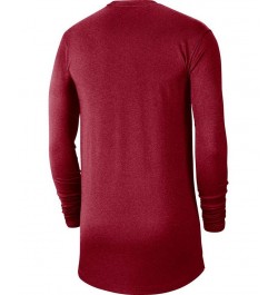 Men's Crimson Alabama Crimson Tide Textured Long Sleeve T-shirt $26.99 T-Shirts