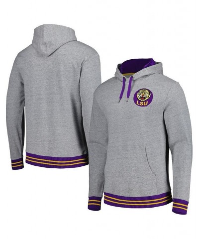 Men's Heather Gray LSU Tigers Pullover Hoodie $48.00 Sweatshirt